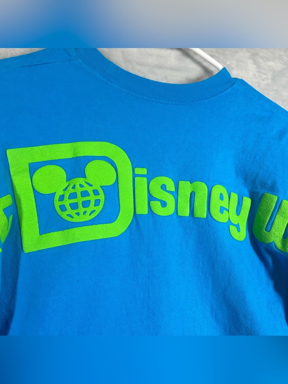Disney Parks Adult Medium Walt Disney World Blue Long Sleeve Spirit Jersey